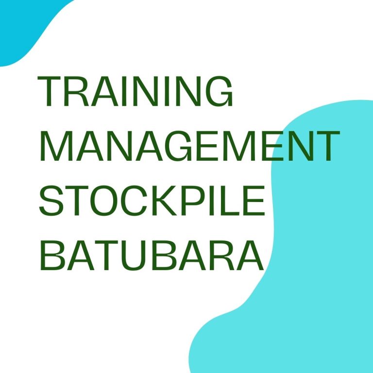 pelatihan MANAGEMENT STOCKPILE BATUBARA online
