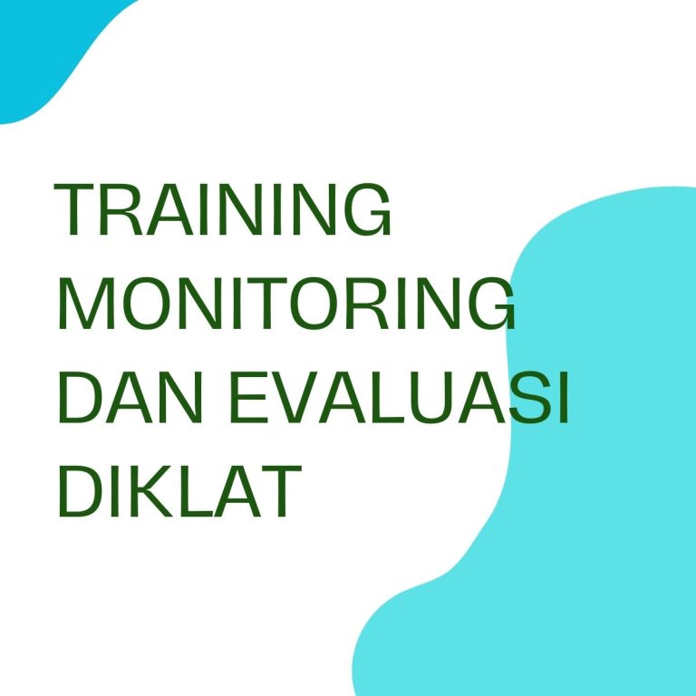 pelatihan Monitoring dan Evaluasi Diklat online