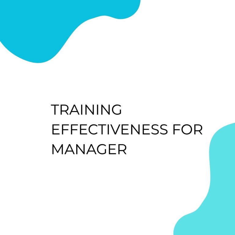 pelatihan EFFECTIVENESS FOR MANAGER di bandung