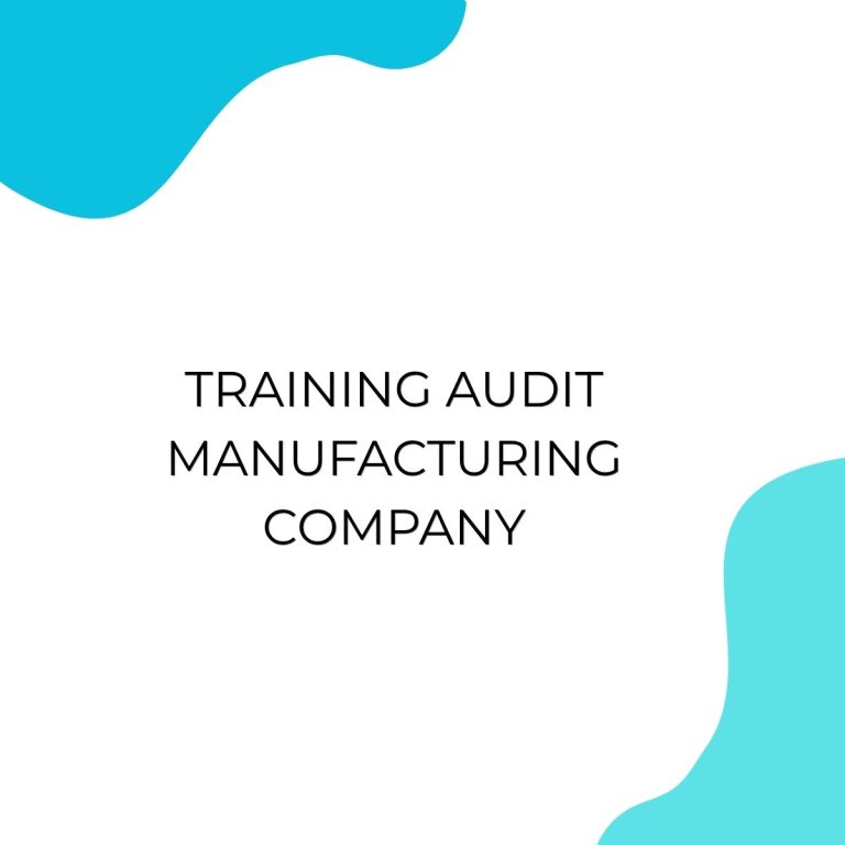 pelatihan AUDIT MANUFACTURING COMPANY di jogja
